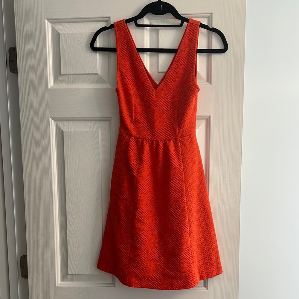 Maeve Vibrant Orange Mini Dress from anthropology